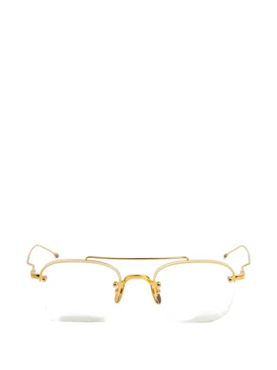 Thom Browne Pilot-frame Glasses In Gold