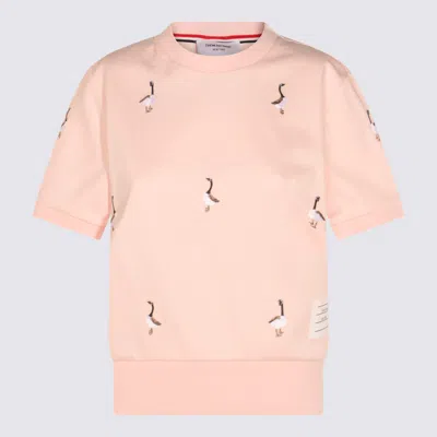 THOM BROWNE PINK COTTON KNITWEAR