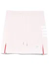Thom Browne Cotton Mini Skirt Side Stripes In Black
