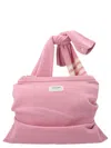 Thom Browne Pink Sweater Bag Tote Bag In Pink
