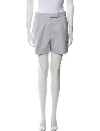 Pre-owned Thom Browne Pinstripe Knee-length Shorts In Blue