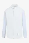 Thom Browne Striped Button Down Shirt Long Sleeves In Multi