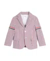 Thom Browne Pinstripe Tailored Blazer In White
