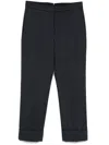 Thom Browne Pinstripe Trousers In Blue