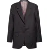 Thom Browne Pinstripe Wool Sport Coat In Dark Grey