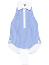 Thom Browne Pinstriped Halter Top