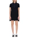 Thom Browne Cotton Pique Polo Shirt Dress In Animal Print
