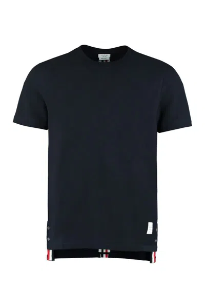 THOM BROWNE THOM BROWNE PIQUÉ COTTON T-SHIRT