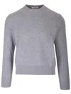 Thom Browne Pique Sweater Knitwear Grey In Gray