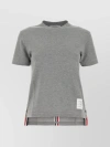 Thom Browne Classic Loopback Pique T-shirt In Grey