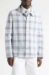 Thom Browne Plaid Armband Cotton Blend Utility Jacket In Multi