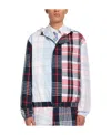 Thom Browne Patchwork Plaid-print Blazer In White