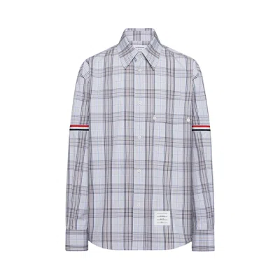 Pre-owned Thom Browne Plaid Check Poplin Armband Oversized Shirt 'seasonal/multicolor' | Multi-color | Men's S