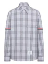 Thom Browne Plaid-patterned Shirt In Gray