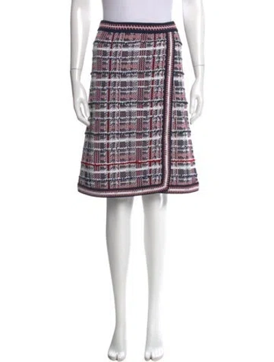 Pre-owned Thom Browne Plaid Print Mini Skirt In Multi