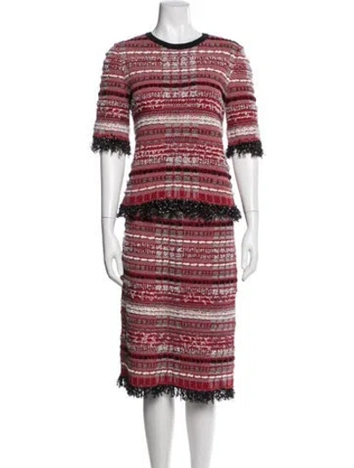 Pre-owned Thom Browne Plaid Print Skirt Set In Multi
