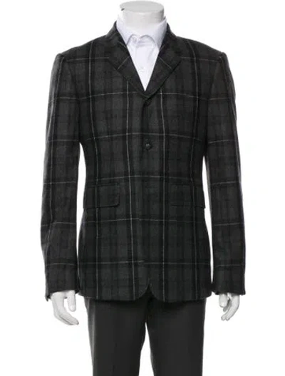 Pre-owned Thom Browne Plaid Wool Blazer W/ Tags In Multi