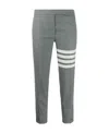 Thom Browne 4-bar Tailored Cropped Pants In Gray