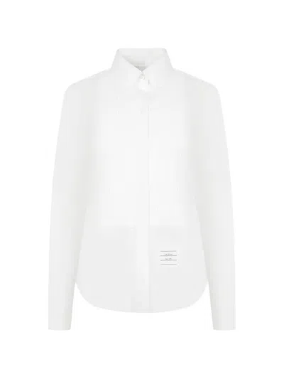 Thom Browne Pleated-bib Buttoned Shirt In Multi