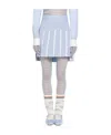 Thom Browne Pleated High-waist Skirt In White