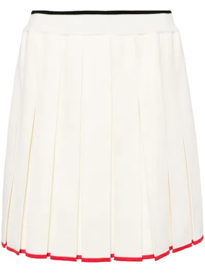 THOM BROWNE PLEATED KNITTED MINI SKIRT