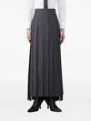 Thom Browne Pleated Maxi Skirt In Black