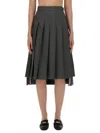 Thom Browne Pleated Midi Skirt