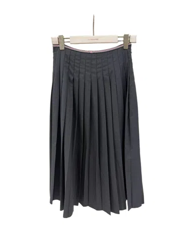 Thom Browne Pleated Skirt In Black
