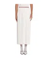 THOM BROWNE PLEATED MIDI SKIRT