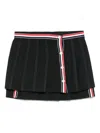 Thom Browne Thom E Women's Ruffled Mini Skirt In Wool Blend In Black