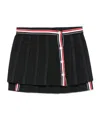 Thom Browne Thom E Women's Ruffled Mini Skirt In Wool Blend In Black