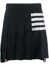 Thom Browne 4-bar Pleated Miniskirt