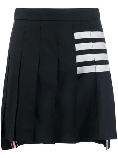 THOM BROWNE PLEATED MINI SKIRT
