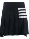 Thom Browne 4-bar Pleated Miniskirt