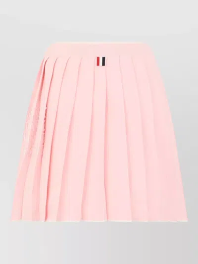 Thom Browne Pleated Mini Skirt Above Knee Length In Multi