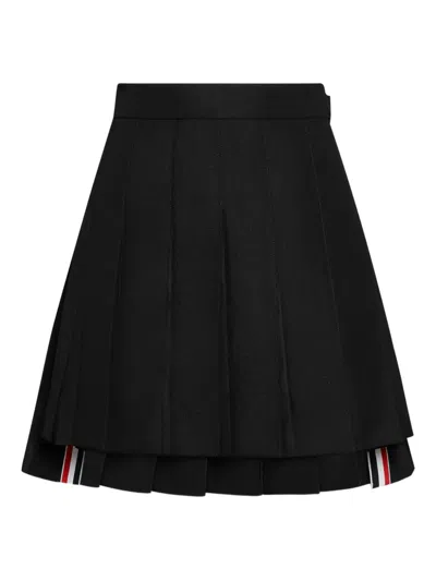 THOM BROWNE PLEATED MINI SKIRT