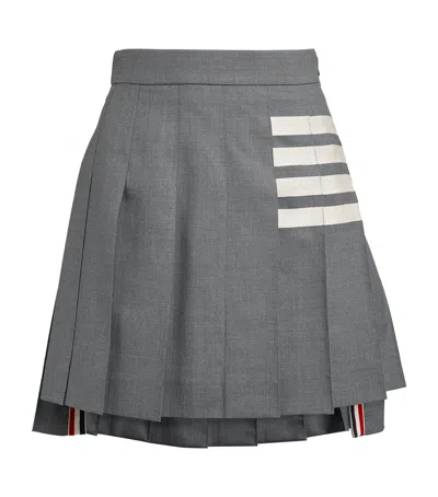 THOM BROWNE PLEATED MINI SKIRT