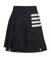 Thom Browne 4-bar Pleated Skirt In Navy