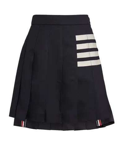 THOM BROWNE PLEATED MINI SKIRT