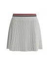 Thom Browne Pleated Miniskirt In White