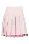 Thom Browne Pleated Oxford Skirt Skirts Pink