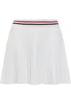 Thom Browne Pleated Mini Skirt In White