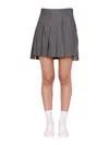 Thom Browne Women Pleated Skirt In Grey