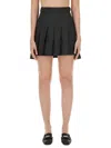 Thom Browne Midnight Blue Wool Skirt In Grey