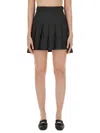 Thom Browne Midnight Blue Wool Skirt In Grey
