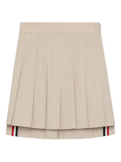 Thom Browne Kids' Pleated Skirt In Neutral