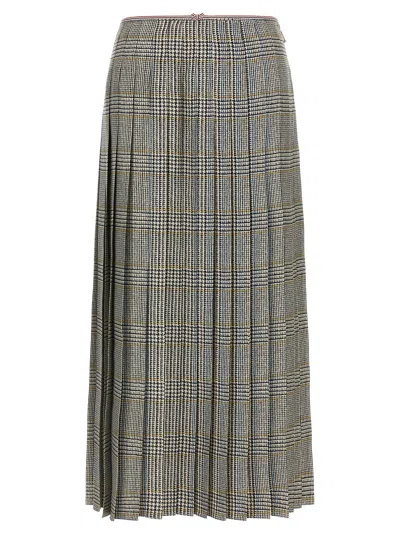 THOM BROWNE PLEATED SKIRT SKIRTS MULTICOLOR