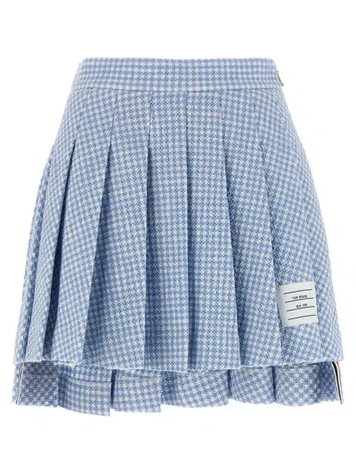 THOM BROWNE THOM BROWNE PLEATED TWEED SKIRT
