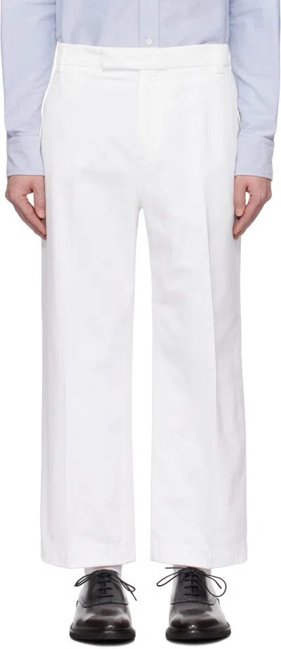 Thom Browne Pocket Casual Pants In White