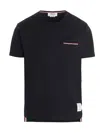 Thom Browne Pocket Jersey T-shirt In Black